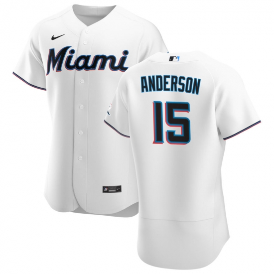 Men Miami Marlins 15 Brian Anderson Men Nike White Home 2020 Flex Base Player MLB Jersey Men Miami Marlins 15 Brian Anderson Men Nike White Home 2020 Flex Base Player MLB Jersey