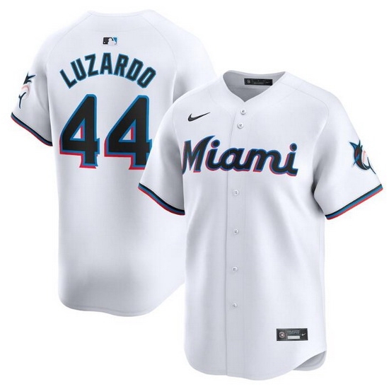 Men Miami Marlins 44 Jesus Luzardo White 2024 Home Limited Stitched Baseball Jersey Men Miami Marlins 44 Jesus Luzardo White 2024 Home Limited Stitched Baseball Jersey