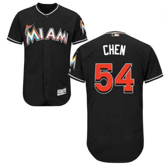 Mens Majestic Miami Marlins 54 Wei Yin Chen Black Alternate Flex Base Authentic Collection MLB Jersey Mens Majestic Miami Marlins 54 Wei Yin Chen Black Alternate Flex Base Authentic Collection MLB Jersey