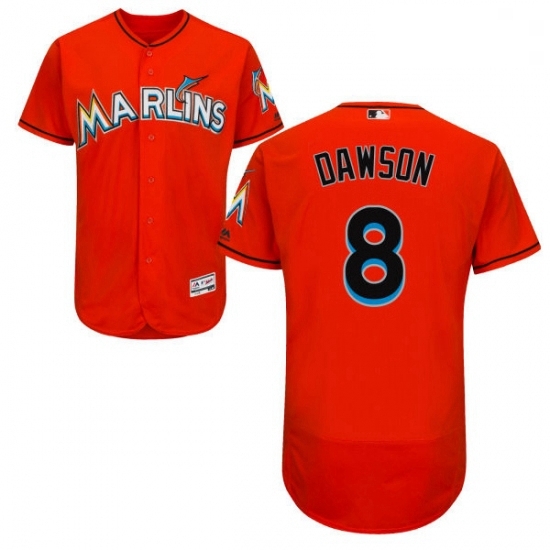 Mens Majestic Miami Marlins 8 Andre Dawson Orange Flexbase Authentic Collection MLB Jersey Mens Majestic Miami Marlins 8 Andre Dawson Orange Flexbase Authentic Collection MLB Jersey