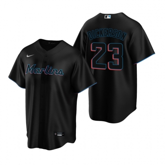 Mens Nike Miami Marlins 23 Corey Dickerson Black Alternate Stitched Baseball Jersey Mens Nike Miami Marlins 23 Corey Dickerson Black Alternate Stitched Baseball Jersey
