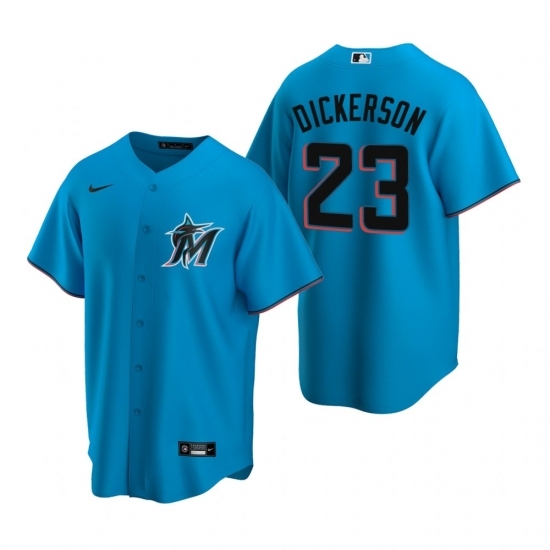 Mens Nike Miami Marlins 23 Corey Dickerson Blue Alternate Stitched Baseball Jersey Mens Nike Miami Marlins 23 Corey Dickerson Blue Alternate Stitched Baseball Jersey