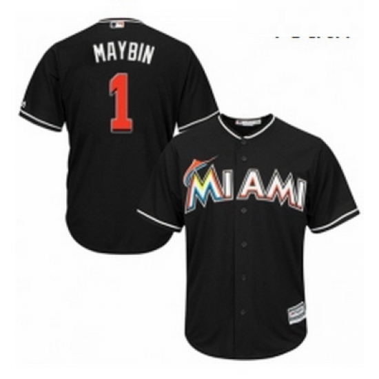 Youth Majestic Miami Marlins 1 Cameron Maybin Authentic Black Alternate 2 Cool Base MLB Jersey Youth Majestic Miami Marlins 1 Cameron Maybin Authentic Black Alternate 2 Cool Base MLB Jersey