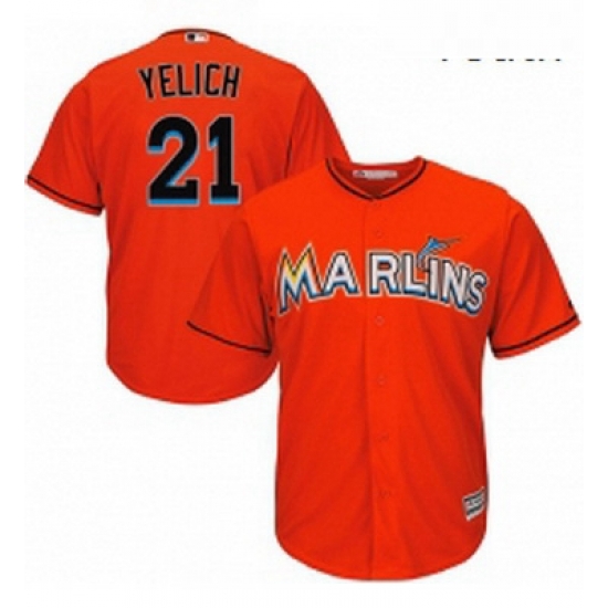 Youth Majestic Miami Marlins 21 Christian Yelich Authentic Orange Alternate 1 Cool Base MLB Jersey Youth Majestic Miami Marlins 21 Christian Yelich Authentic Orange Alternate 1 Cool Base MLB Jersey