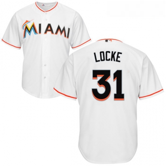 Youth Majestic Miami Marlins 31 Jeff Locke Authentic White Home Cool Base MLB Jersey Youth Majestic Miami Marlins 31 Jeff Locke Authentic White Home Cool Base MLB Jersey