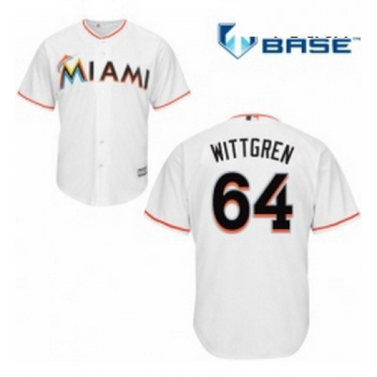 Youth Majestic Miami Marlins 64 Nick Wittgren Replica White Home Cool Base MLB Jersey Youth Majestic Miami Marlins 64 Nick Wittgren Replica White Home Cool Base MLB Jersey