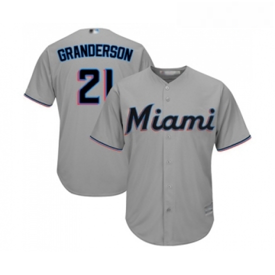 Youth Miami Marlins 21 Curtis Granderson Replica Grey Road Cool Base Baseball Jersey Youth Miami Marlins 21 Curtis Granderson Replica Grey Road Cool Base Baseball Jersey