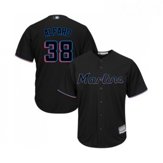 Youth Miami Marlins 38 Jorge Alfaro Replica Black Alternate 2 Cool Base Baseball Jersey Youth Miami Marlins 38 Jorge Alfaro Replica Black Alternate 2 Cool Base Baseball Jersey