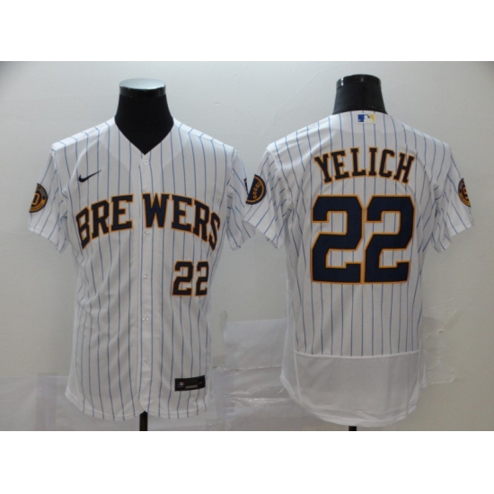 Brewers 22 Christian Yelich White Nike 2020 Flexbase Jersey 2 Brewers 22 Christian Yelich White Nike 2020 Flexbase Jersey 2