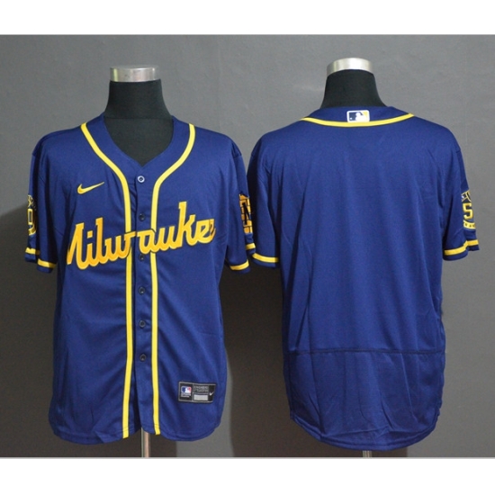 Brewers Blank Royal Nike 2020 Flexbase Jerseys Brewers Blank Royal Nike 2020 Flexbase Jerseys