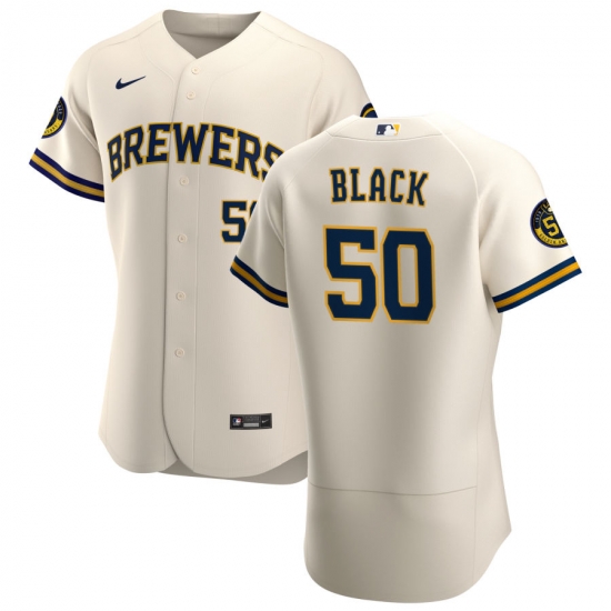 Men Milwaukee Brewers 50 Ray Black Men Nike Cream Home 2020 Flex Base Player MLB Jersey Men Milwaukee Brewers 50 Ray Black Men Nike Cream Home 2020 Flex Base Player MLB Jersey