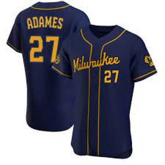 Men Nike Milwaukee Brewers Willy Adames Cream Stitched MLB Jersey Men Nike Milwaukee Brewers Willy Adames Cream Stitched MLB Jersey