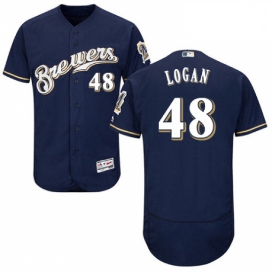Mens Majestic Milwaukee Brewers 48 Boone Logan White Alternate Flex Base Authentic Collection MLB Jersey Mens Majestic Milwaukee Brewers 48 Boone Logan White Alternate Flex Base Authentic Collection MLB Jersey