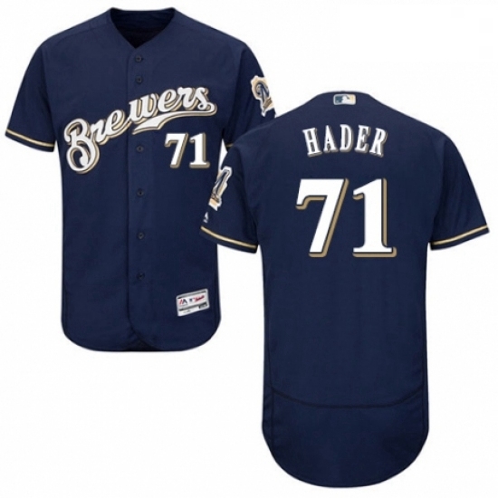 Mens Majestic Milwaukee Brewers 71 Josh Hader White Alternate Flex Base Authentic Collection MLB Jersey Mens Majestic Milwaukee Brewers 71 Josh Hader White Alternate Flex Base Authentic Collection MLB Jersey