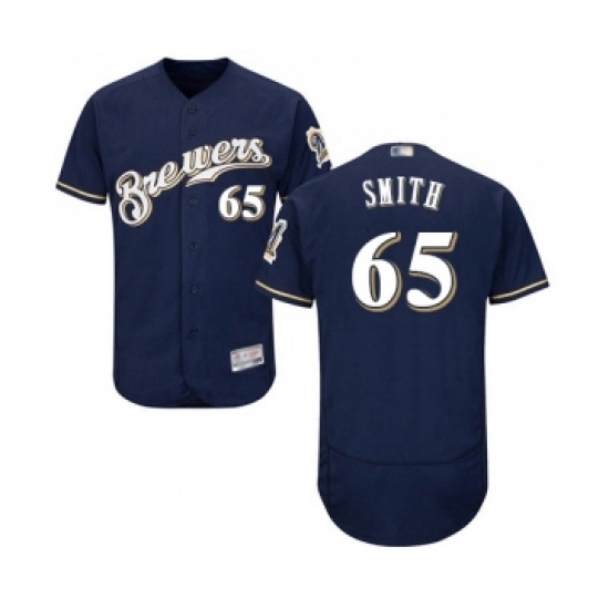 Mens Milwaukee Brewers 65 Burch Smith Navy Blue Alternate Flex Base Authentic Collection Baseball Jersey Mens Milwaukee Brewers 65 Burch Smith Navy Blue Alternate Flex Base Authentic Collection Baseball Jersey