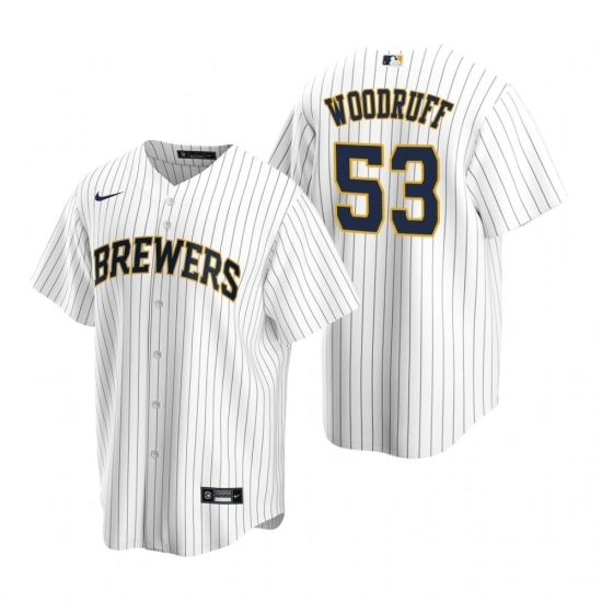 Mens Nike Milwaukee Brewers 53 Brandon Woodruff White Alternate Stitched Baseball Jersey Mens Nike Milwaukee Brewers 53 Brandon Woodruff White Alternate Stitched Baseball Jersey