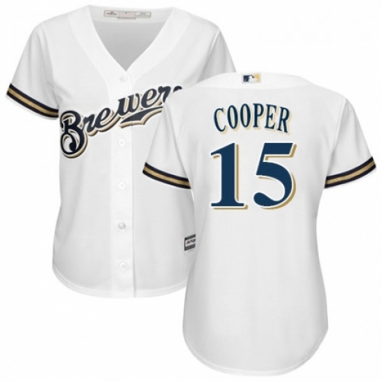Womens Majestic Milwaukee Brewers 15 Cecil Cooper Authentic Navy Blue Alternate Cool Base MLB Jersey Womens Majestic Milwaukee Brewers 15 Cecil Cooper Authentic Navy Blue Alternate Cool Base MLB Jersey