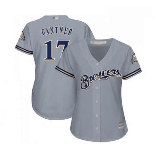 Womens Milwaukee Brewers 17 Jim Gantner Replica Grey Road Cool Base Baseball Jersey Womens Milwaukee Brewers 17 Jim Gantner Replica Grey Road Cool Base Baseball Jersey