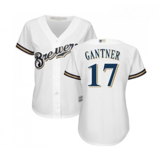 Womens Milwaukee Brewers 17 Jim Gantner Replica White Alternate Cool Base Baseball Jersey Womens Milwaukee Brewers 17 Jim Gantner Replica White Alternate Cool Base Baseball Jersey