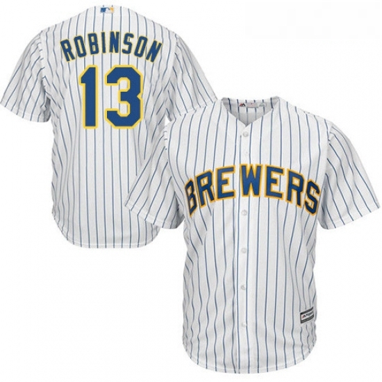 Youth Majestic Milwaukee Brewers 13 Glenn Robinson Authentic White Alternate Cool Base MLB Jersey Youth Majestic Milwaukee Brewers 13 Glenn Robinson Authentic White Alternate Cool Base MLB Jersey