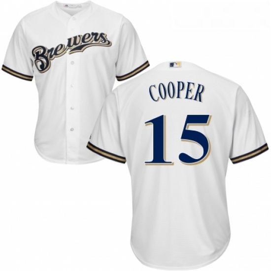 Youth Majestic Milwaukee Brewers 15 Cecil Cooper Replica Navy Blue Alternate Cool Base MLB Jersey Youth Majestic Milwaukee Brewers 15 Cecil Cooper Replica Navy Blue Alternate Cool Base MLB Jersey