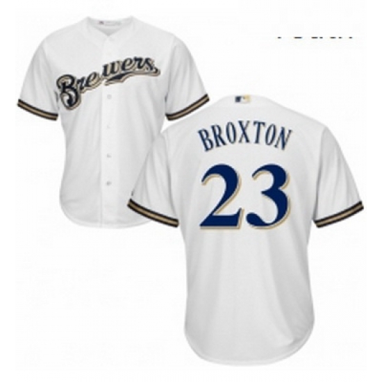Youth Majestic Milwaukee Brewers 23 Keon Broxton Authentic Navy Blue Alternate Cool Base MLB Jersey Youth Majestic Milwaukee Brewers 23 Keon Broxton Authentic Navy Blue Alternate Cool Base MLB Jersey