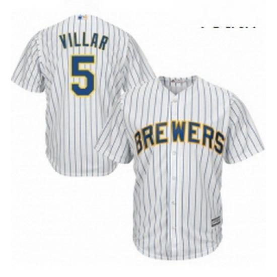 Youth Majestic Milwaukee Brewers 5 Jonathan Villar Authentic White Alternate Cool Base MLB Jersey Youth Majestic Milwaukee Brewers 5 Jonathan Villar Authentic White Alternate Cool Base MLB Jersey