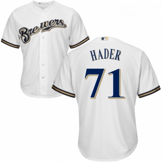 Youth Majestic Milwaukee Brewers 71 Josh Hader Authentic Navy Blue Alternate Cool Base MLB Jersey Youth Majestic Milwaukee Brewers 71 Josh Hader Authentic Navy Blue Alternate Cool Base MLB Jersey