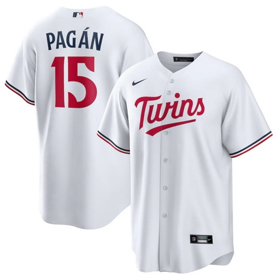 Men Minnesota Twins 15 Emilio Pag E1n White Cool Base Stitched Jersey Men Minnesota Twins 15 Emilio Pag E1n White Cool Base Stitched Jersey