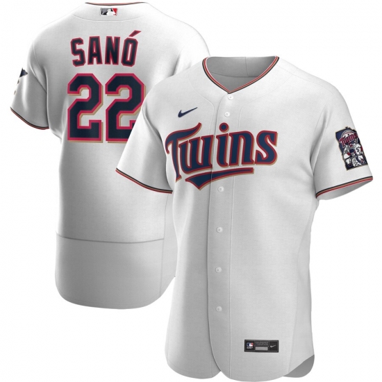 Men Minnesota Twins 22 Miguel Sano Men Nike White Home 2020 Flex Base Player MLB Jersey Men Minnesota Twins 22 Miguel Sano Men Nike White Home 2020 Flex Base Player MLB Jersey