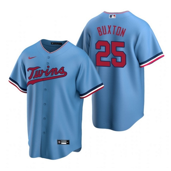 Men Minnesota Twins 25 Byron Buxton Blue Cool Base Stitched Jerseys Men Minnesota Twins 25 Byron Buxton Blue Cool Base Stitched Jerseys