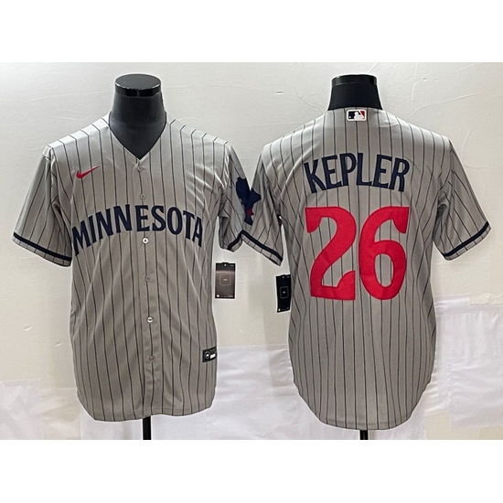 Men Minnesota Twins 26 Max Kepler Gray Cool Base Stitched Baseball Jersey Men Minnesota Twins 26 Max Kepler Gray Cool Base Stitched Baseball Jersey