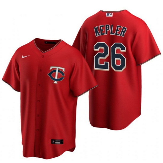 Men Minnesota Twins 26 Max Kepler Red Cool Base Stitched Jerse Men Minnesota Twins 26 Max Kepler Red Cool Base Stitched Jerse