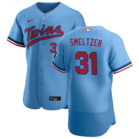 Men Minnesota Twins 31 Devin Smeltzer Men Nike Light Blue Alternate 2020 Flex Base Team MLB Jersey Men Minnesota Twins 31 Devin Smeltzer Men Nike Light Blue Alternate 2020 Flex Base Team MLB Jersey