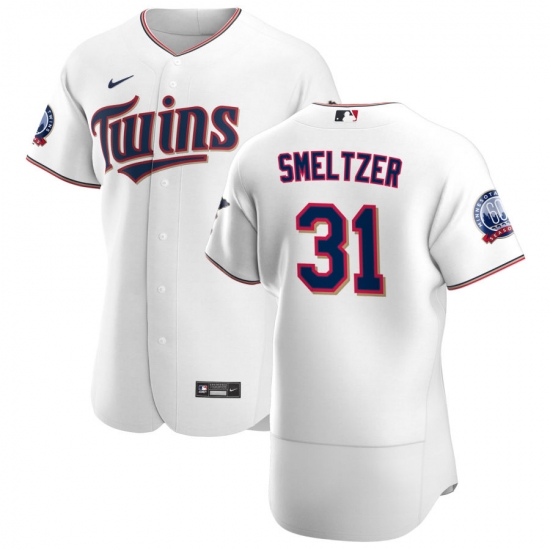 Men Minnesota Twins 31 Devin Smeltzer Men Nike White Home 2020 60th Season Flex Base Team MLB Jersey Men Minnesota Twins 31 Devin Smeltzer Men Nike White Home 2020 60th Season Flex Base Team MLB Jersey