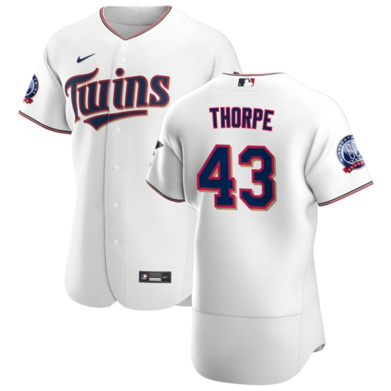 Men Minnesota Twins 43 Lewis Thorpe Men Nike White Home 2020 60th Season Flex Base Team MLB Jersey Men Minnesota Twins 43 Lewis Thorpe Men Nike White Home 2020 60th Season Flex Base Team MLB Jersey