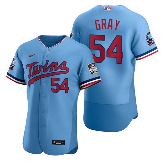 Men Minnesota Twins 54 Sonny Gray Blue Flex Base Stitched jersey Men Minnesota Twins 54 Sonny Gray Blue Flex Base Stitched jersey