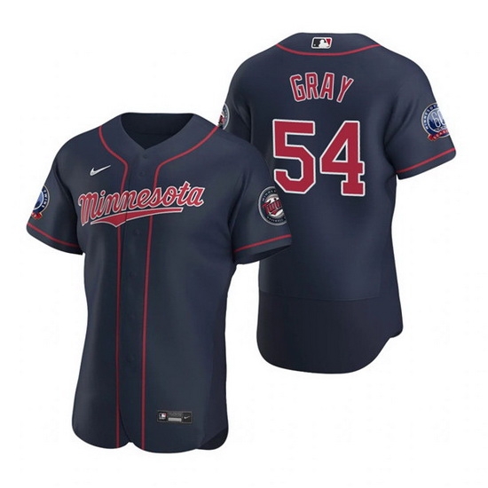 Men Minnesota Twins 54 Sonny Gray Navy Flex Base Stitched jersey Men Minnesota Twins 54 Sonny Gray Navy Flex Base Stitched jersey