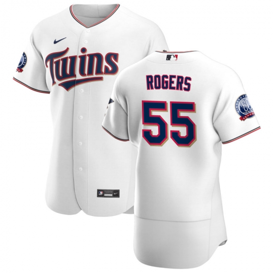 Men Minnesota Twins 55 Taylor Rogers Men Nike White Home 2020 60th Season Flex Base Team MLB Jersey Men Minnesota Twins 55 Taylor Rogers Men Nike White Home 2020 60th Season Flex Base Team MLB Jersey
