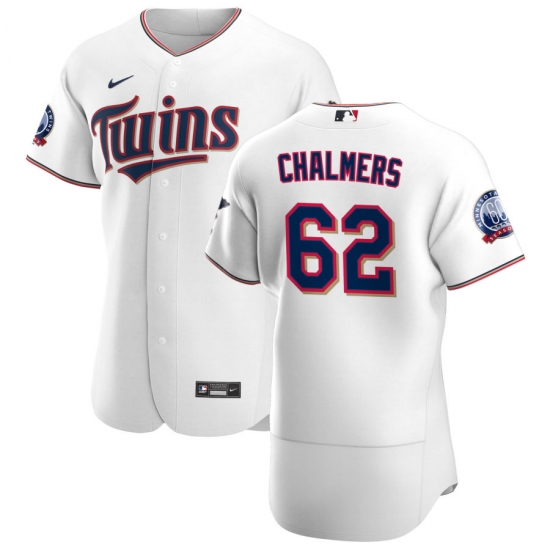 Men Minnesota Twins 62 Dakota Chalmers Men Nike White Home 2020 60th Season Flex Base Team MLB Jersey Men Minnesota Twins 62 Dakota Chalmers Men Nike White Home 2020 60th Season Flex Base Team MLB Jersey