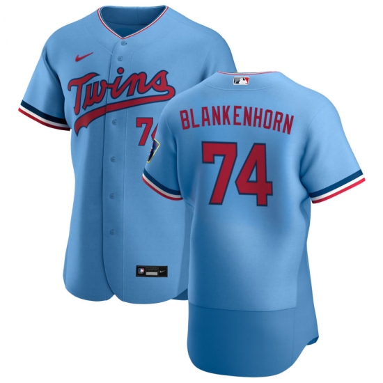 Men Minnesota Twins 74 Travis Blankenhorn Men Nike Light Blue Alternate 2020 Flex Base Team MLB Jersey Men Minnesota Twins 74 Travis Blankenhorn Men Nike Light Blue Alternate 2020 Flex Base Team MLB Jersey