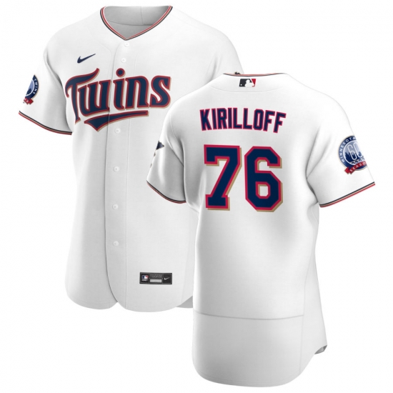 Men Minnesota Twins 76 Alex Kirilloff Men Nike White Home 2020 60th Season Flex Base Team MLB Jersey Men Minnesota Twins 76 Alex Kirilloff Men Nike White Home 2020 60th Season Flex Base Team MLB Jersey