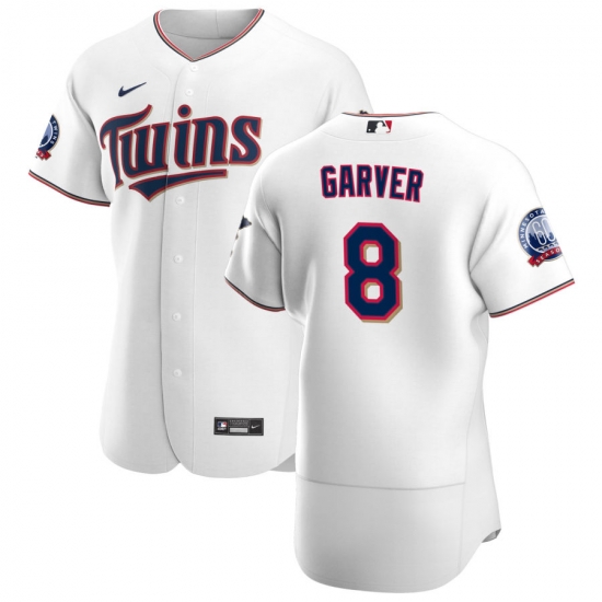 Men Minnesota Twins 8 Mitch Garver Men Nike White Home 2020 60th Season Flex Base Team MLB Jersey Men Minnesota Twins 8 Mitch Garver Men Nike White Home 2020 60th Season Flex Base Team MLB Jersey