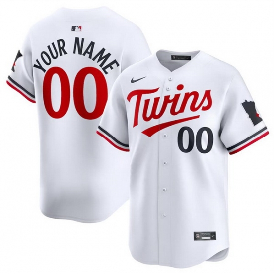 Men Minnesota Twins Active Player Custom White 2024 Home Limited Cool Base Stitched Baseball Jersey Men Minnesota Twins Active Player Custom White 2024 Home Limited Cool Base Stitched Baseball Jersey