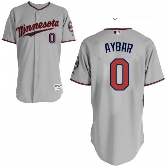 Mens Majestic Minnesota Twins 0 Erick Aybar Replica Grey Road Cool Base MLB Jersey Mens Majestic Minnesota Twins 0 Erick Aybar Replica Grey Road Cool Base MLB Jersey