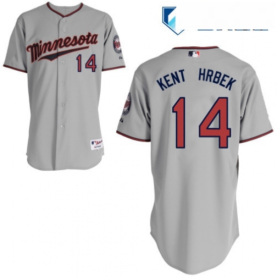 Mens Majestic Minnesota Twins 14 Kent Hrbek Authentic Grey Road Cool Base MLB Jersey Mens Majestic Minnesota Twins 14 Kent Hrbek Authentic Grey Road Cool Base MLB Jersey