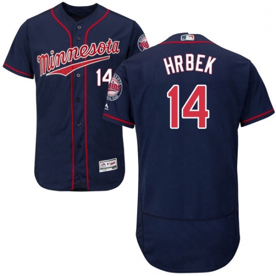 Mens Majestic Minnesota Twins 14 Kent Hrbek Authentic Navy Blue Alternate Flex Base Authentic Collection MLB Jersey Mens Majestic Minnesota Twins 14 Kent Hrbek Authentic Navy Blue Alternate Flex Base Authentic Collection MLB Jersey