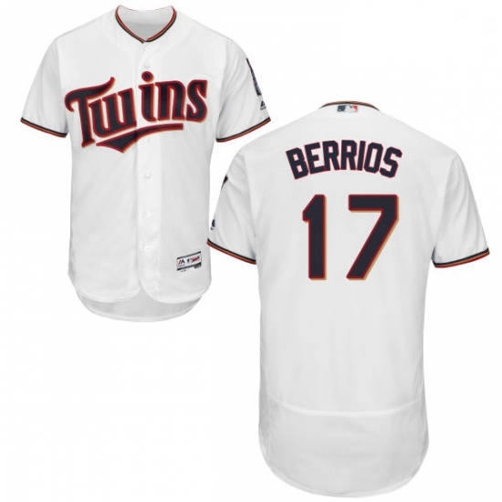 Mens Majestic Minnesota Twins 17 Jose Berrios White Home Flex Base Authentic Collection MLB Jersey Mens Majestic Minnesota Twins 17 Jose Berrios White Home Flex Base Authentic Collection MLB Jersey