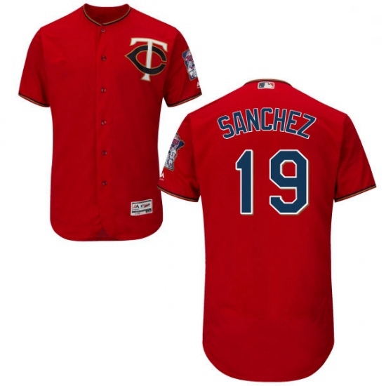 Mens Majestic Minnesota Twins 19 Anibal Sanchez Scarlet Alternate Flex Base Authentic Collection MLB Jersey Mens Majestic Minnesota Twins 19 Anibal Sanchez Scarlet Alternate Flex Base Authentic Collection MLB Jersey