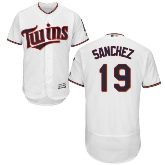 Mens Majestic Minnesota Twins 19 Anibal Sanchez White Home Flex Base Authentic Collection MLB Jersey Mens Majestic Minnesota Twins 19 Anibal Sanchez White Home Flex Base Authentic Collection MLB Jersey
